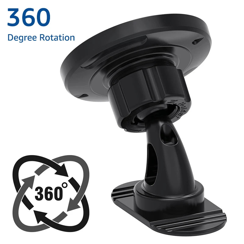 Magnetic Car Phone Mount with 360° Rotation