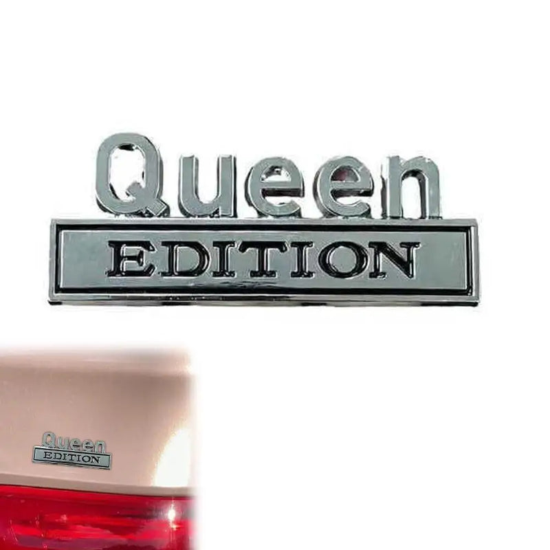3D Metal "Queen" Emblem Sticker