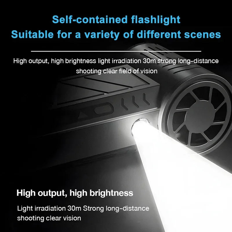 Rechargeable High-Speed Air Duster with LED Light
