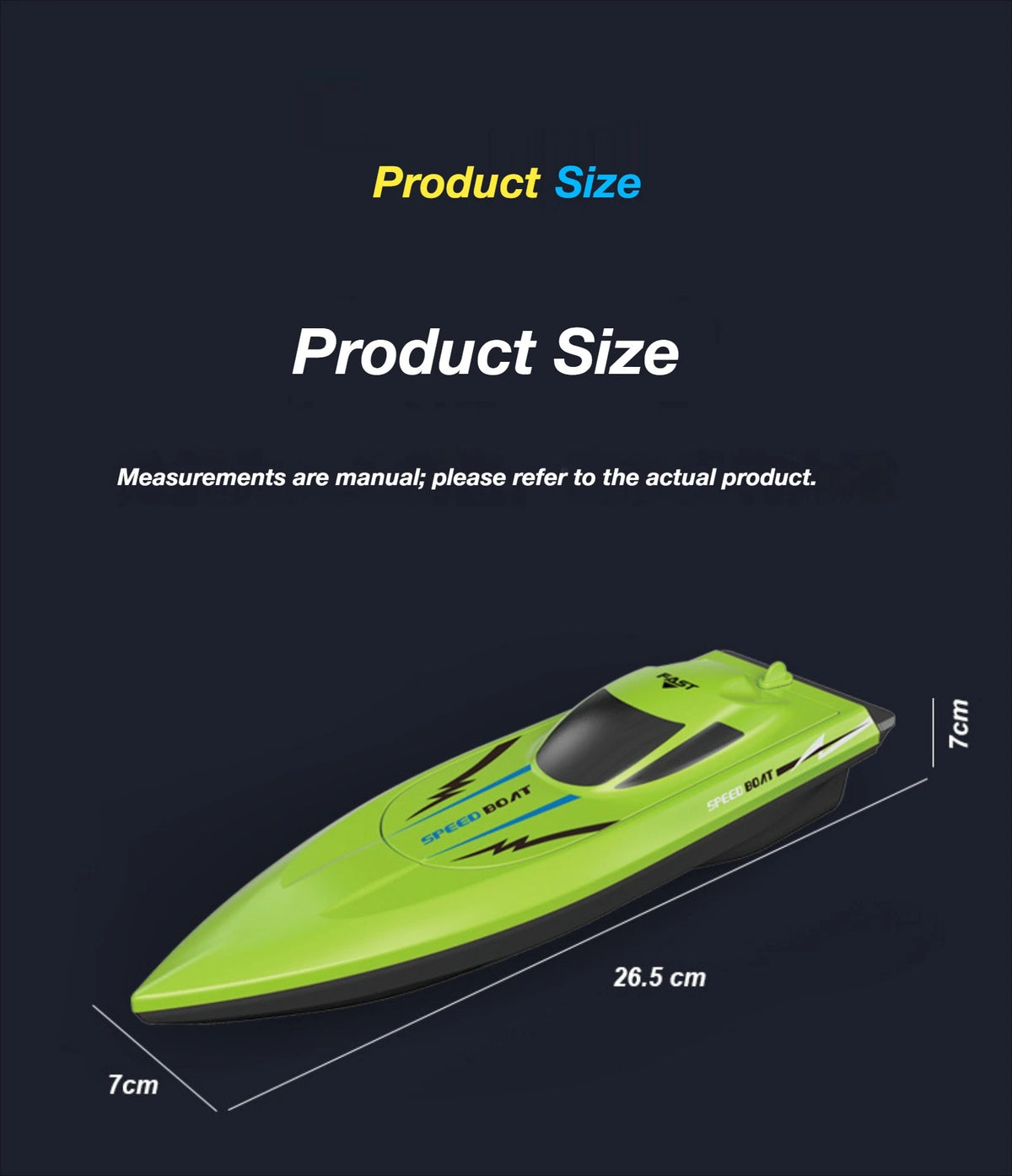 High-Speed Remote Control Boat with Dual Propellers
