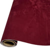 Roll of deep burgundy suede fabric for DIY car interior and home decor projects