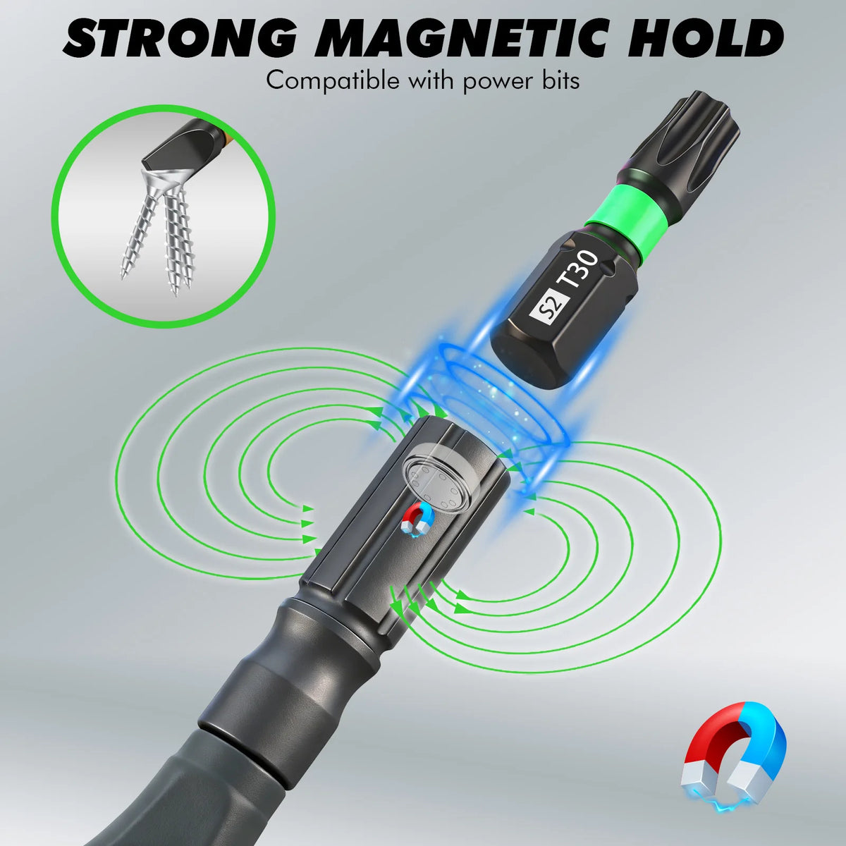 46-in-1 Magnetic Ratchet Screwdriver Set with Case