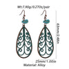 Boho Turquoise Geometric Drop Earrings