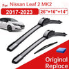 Complete Wiper Blade Set for Nissan Leaf 2017-2023
