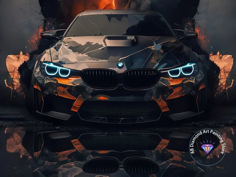 Kit de Pintura con Diamantes 5D - Arte de Coche de Carreras
