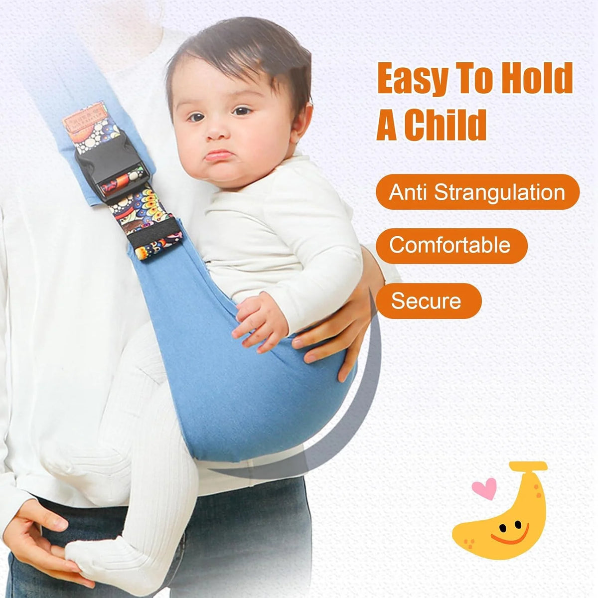 Adjustable Baby Sling Carrier for Newborns and Toddlers