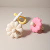 Flower-Shaped Silicone Baby Teether with Easy-Grasp Handle