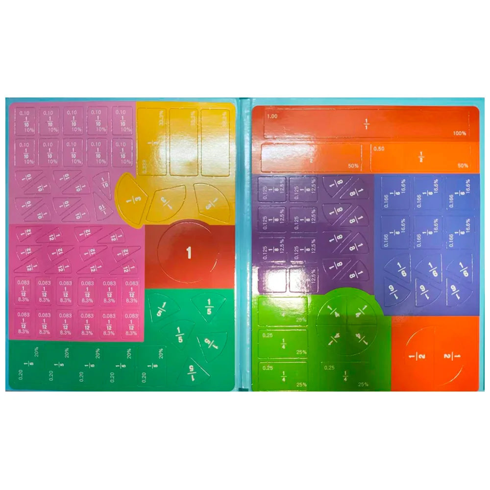 Magnetic Fraction Puzzle Set for Hands-On Math Learning