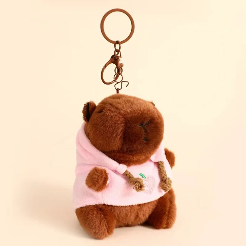 Cute Capybara Plush Keychain