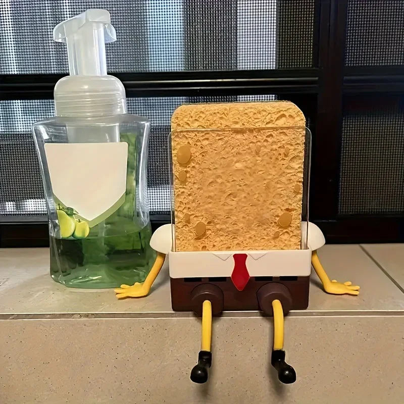 Cartoon Hanging Sponge Drain Rack for Kitchen & Bathroom
