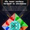 A colorful Dragon scale texture cube with a magnetic center, shown in a diamond formation.