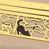 Kawaii Cat Design Metal Ruler and Bookmark