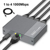 Gigabit Ethernet Splitter 1 to 4 Port Network Switch Hub