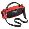 Red JBL Charge 6 protective case set with hard EVA shell and silicone cover featuring a black strap.