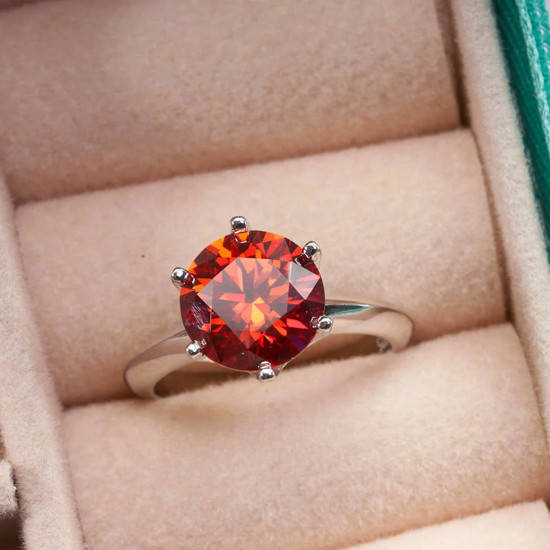 GRA Certified VVS1 Moissanite Solitaire Ring