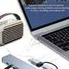 8-in-1 USB-C Hub with 4K HDMI, Gigabit Ethernet, and SD/TF Card Reader