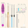 Complete 13-Piece Punch Needle Embroidery Kit with Wooden Handles