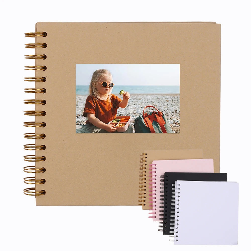 Hardcover Scrapbook with Photo Display Window – 40 Blank Pages