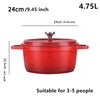 Casserole en Aluminium Moulé Émaillé