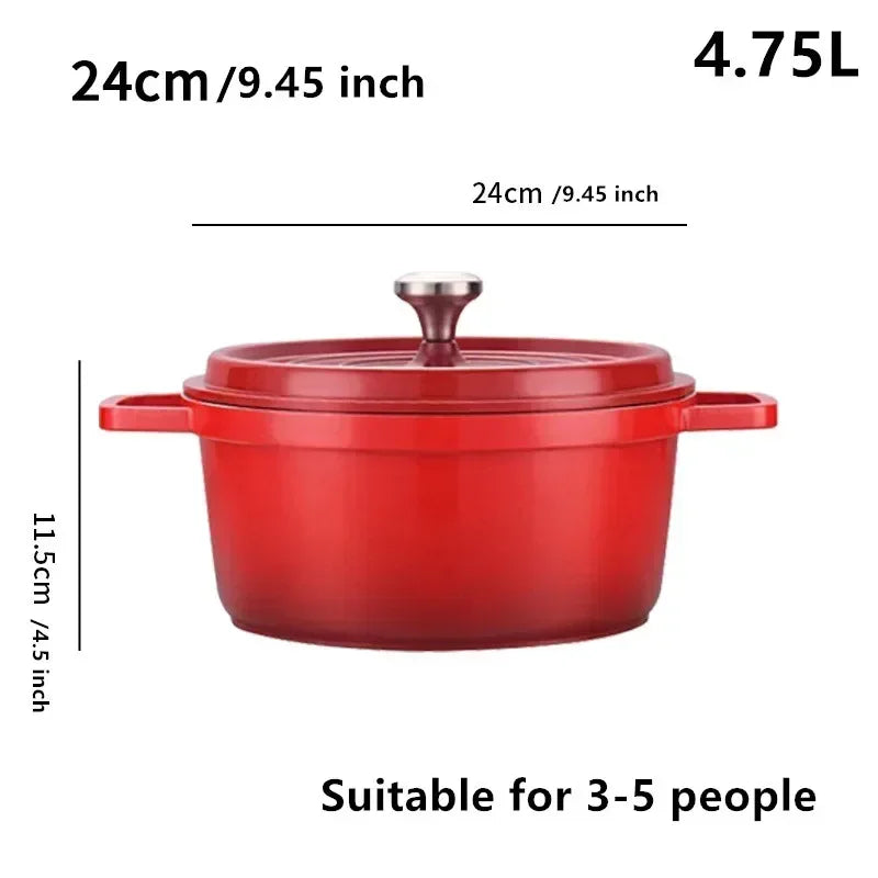 Casserole en Aluminium Moulé Émaillé