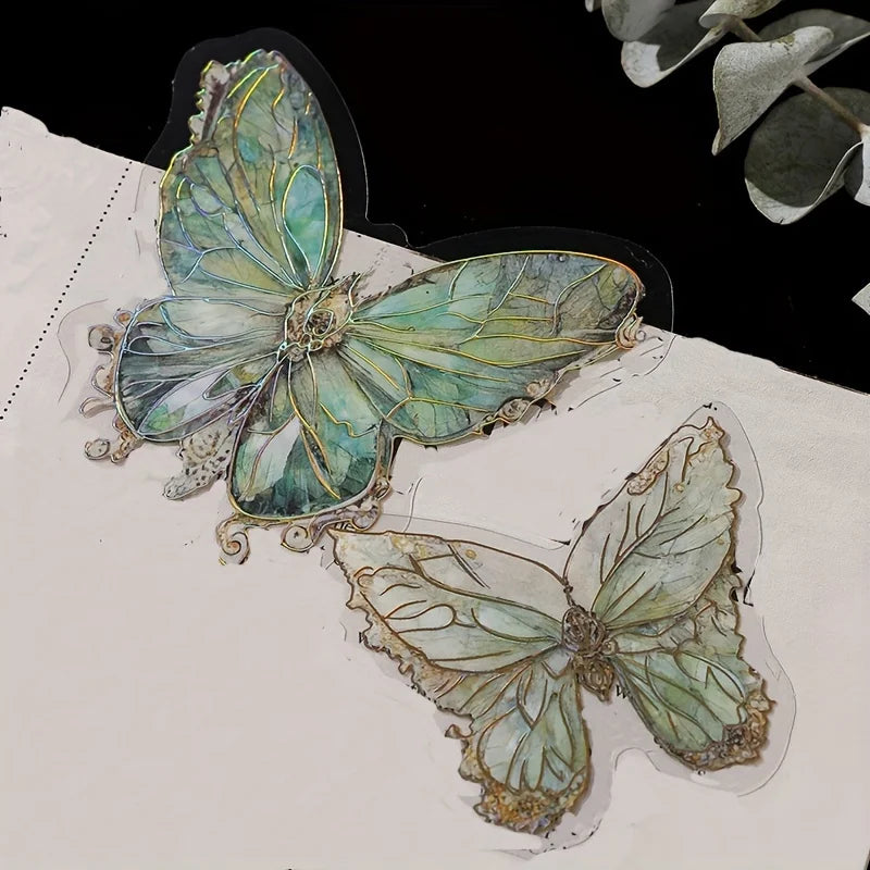 Butterfly Cut Sticker Pack for Junk Journals and DIY Crafts