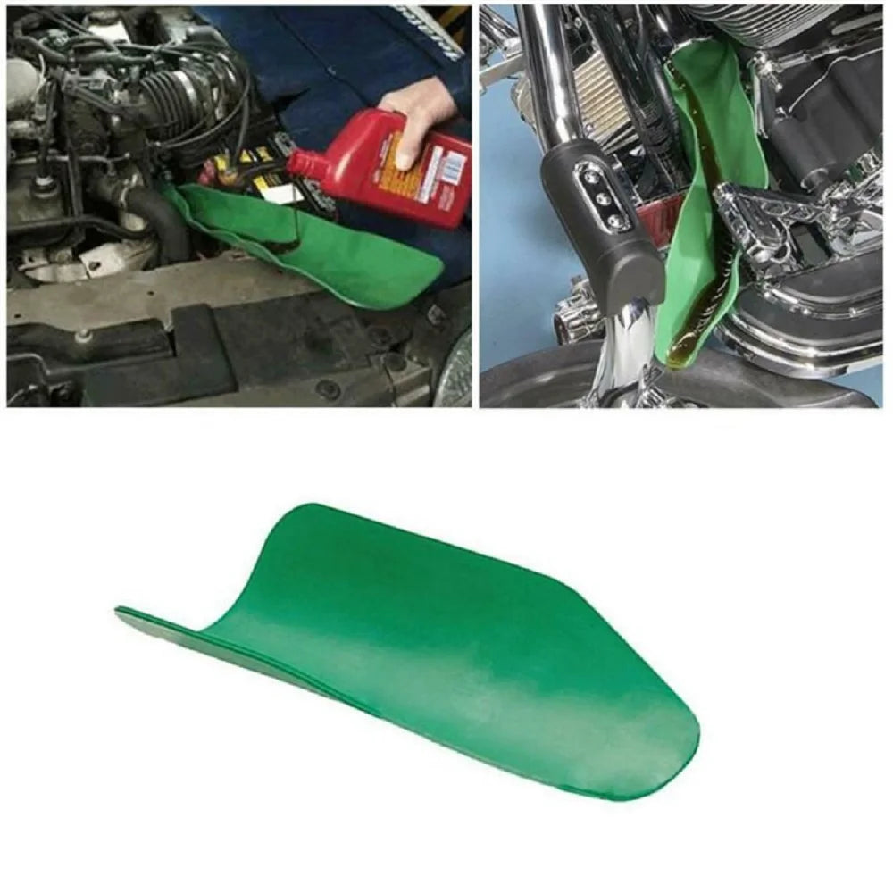 Flexible Foldable Oil Drain Guide for Mess-Free Fluid Changes