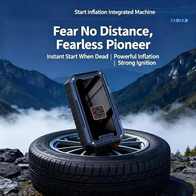 Portable Car Jump Starter with Air Pump & Power Bank