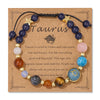 12 Zodiac Signs Natural Stone Bracelet