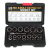 14-Piece Damaged Bolt & Nut Remover Socket Set