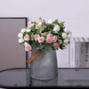 Silk Rose & Eucalyptus Floral Arrangement