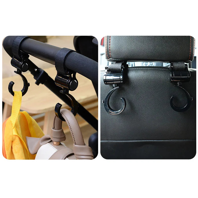 Universal Stroller Hooks for Shopping Bags & Diaper Bags