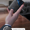 RFID Blocking Ultra-Thin Bifold Wallet with ID Windows