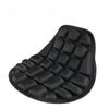 Black ergonomic 3D motorcycle seat cushion made of breathable EVA foam for comfort.
