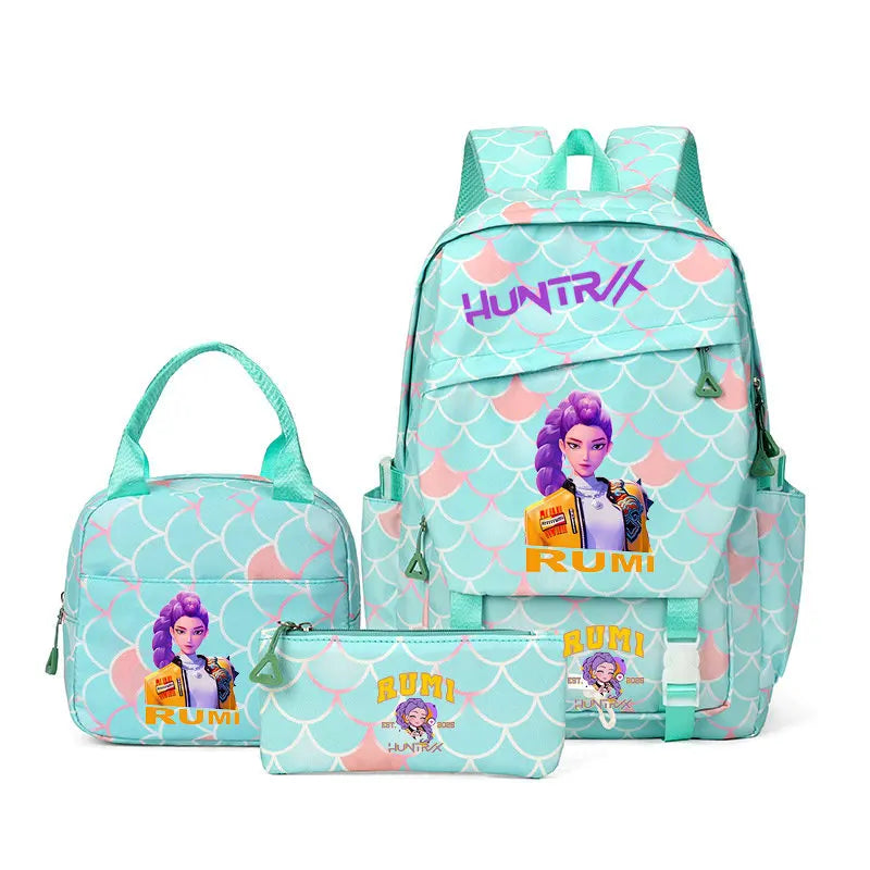 KPop Demon Hunters Backpack Set with Lunch Bag and Pencil Case