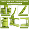 DIY Pin Button Maker Machine Kit with 100 Button Parts and Circle Cutter