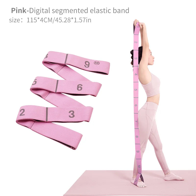 Elastisches Yoga-Dehnband mit Ösen