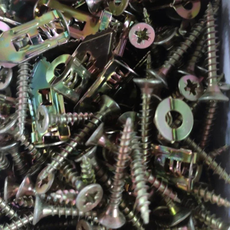 Self-Drilling Drywall Anchors with Screws (50 or 100 Pack)