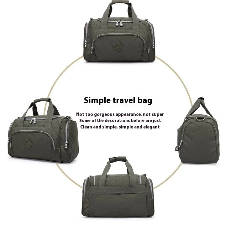 Lightweight Nylon Travel Duffle Bag for Women