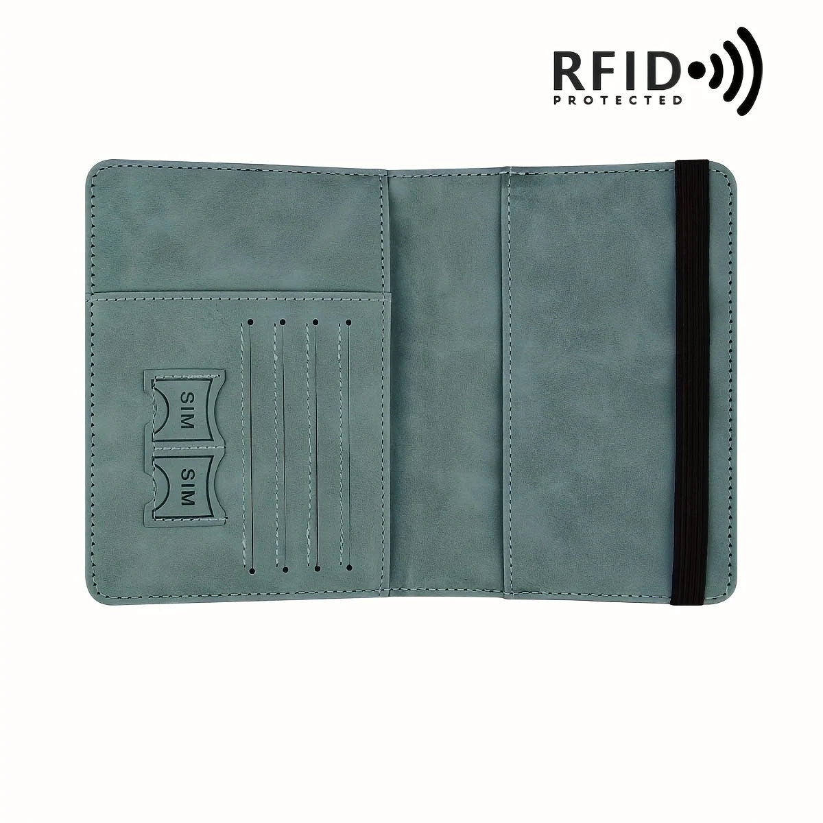 Vintage PU Travel Passport Holder with RFID Protection