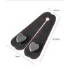 Black car seat headrest hook with dual silver hooks for bags and phones