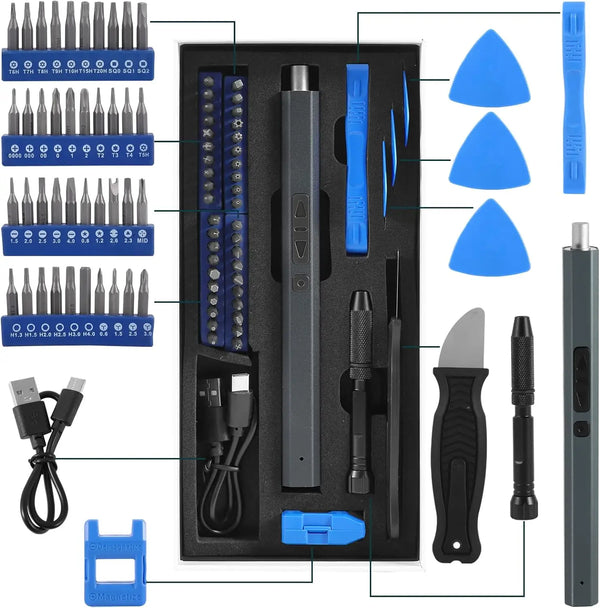 Cordless Electric Screwdriver with LED Light & Type-C Charging