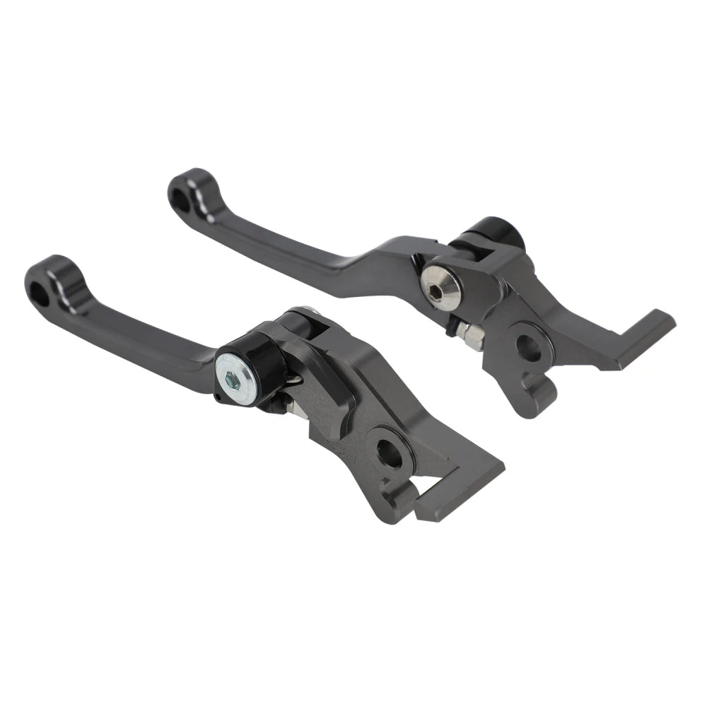 Black CNC aluminum brake and clutch lever set for Sur-Ron Ultra Bee