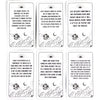 Ein Satz von zwölf Tarotkarten mit einem Orakel-Leitungsdeck für intuitive Lesungen