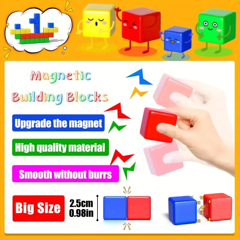 Magnetic Building Cubes STEM Toy Set for Kids