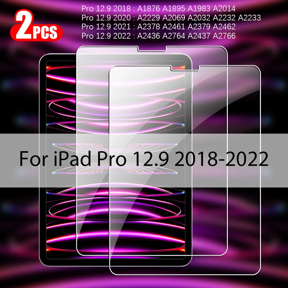 Premium Tempered Glass Screen Protector for iPad (2-Pack)