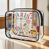 Transparent Travel Makeup Bag with Large Capacity Organizer