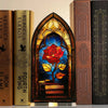 Acrylic Rose Gothic Arch Bookend for Bookshelf Decor