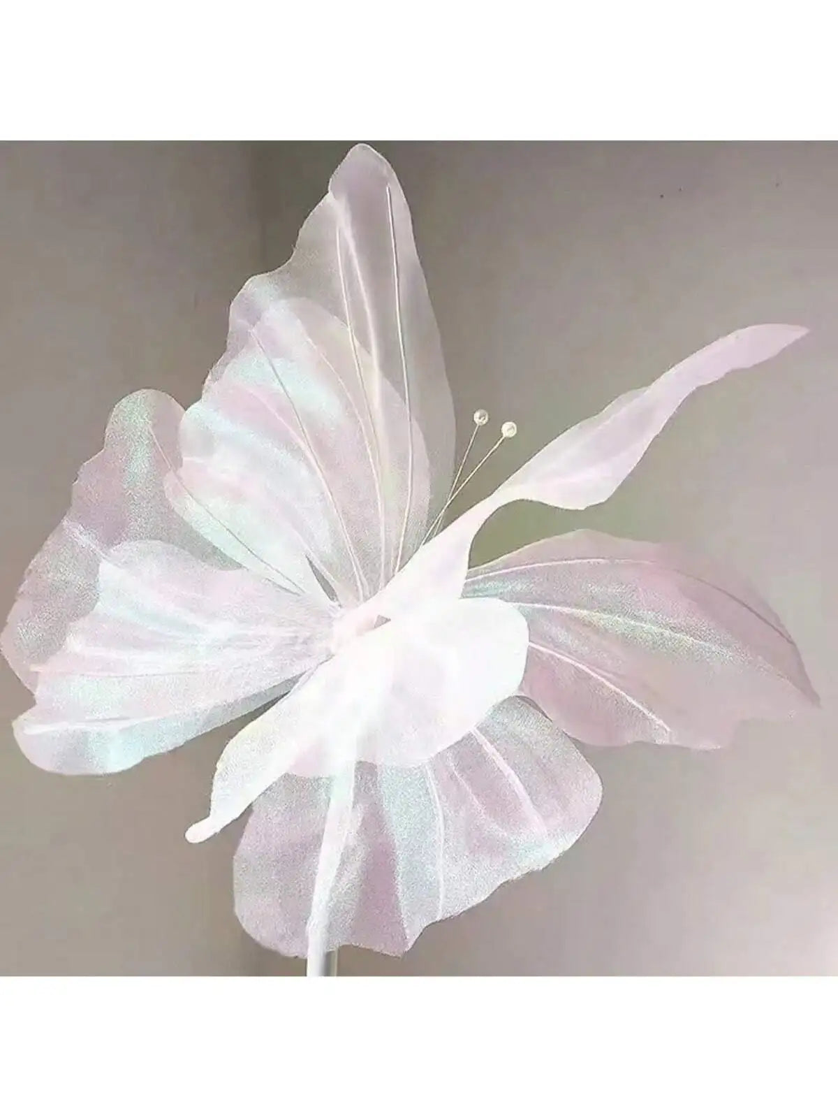 Lifelike 3D Silk Butterfly Decoration for Events and Photography