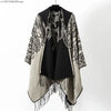 Men's Vintage Fringe Cape Coat