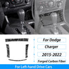 Compteur de vitesse et garniture de ventilation en fibre de carbone forgée pour Dodge Charger
